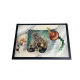 Signed R.J PAINTING ABSTRACT CUBIST SURREALISM