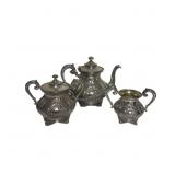 Mermod & Jaccard Silverplate 3 Piece Tea Set