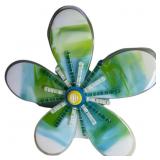 Amy Simpson ~Fused Art Glass Flower Signed