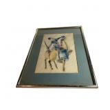 Original Watercolor-Ink On Paper"Don Quixote"