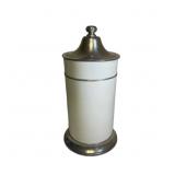 ARTE ITALICA TUSCAN WHITE CERAMIC AND PEWTER