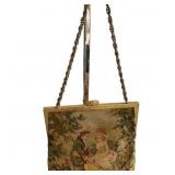 Delill Purse Tapestry Handbag Romantic  Scene