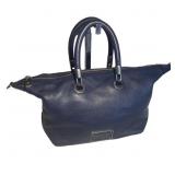 Marc By Marc Jacobs Satchel Blue Bag Cow Leather