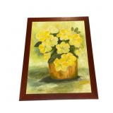 Still Life Oil Painting Floral Signed By Artist
