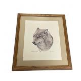 Timber Wolf by Nick Wilson 1977 Signed/numbered