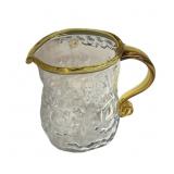 BLENKO GLASS CRYSTAL YELLOW PITCHER HANK ADAMS