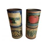 Vtg1996 Signed Marty Travis Shakers Tin Can Lot