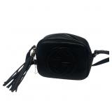GUCCI SOHO DISCO SHOULDERBAG LEATHER BLACK