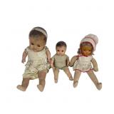 Vintage Lot Of 5 Composition  Dolls