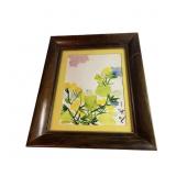 Vintage Fine Art Abstract Watercolors Painting