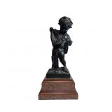 THEODORE ALEXANDER FRENCH STYLE BRONZE PUTTO