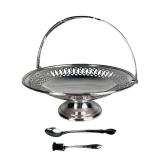 Daniel & Arter Old English Silverplate Cake Basket