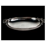 Christian Dior Paris Silver Plated Ribbon Tray