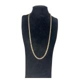 Tiffany & Co Sterling & 18K Gold Rope Necklace