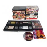 Group of Adult XXX Erotic Movies on DVDs & VHS