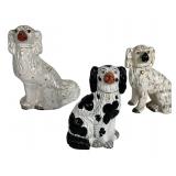English Staffordshire Spaniel Dog Figurines