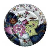 Mottahedeh Tobacco Leaf Porcelain Plate