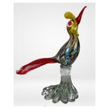 Large Murano Art Glass Pheasant Bird Figurine