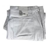 (7) American Apparel Crop Wide Leg Jeans- New