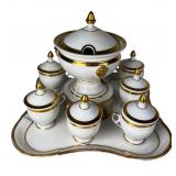 Antique Louis-Philippe Paris Confiturier Set