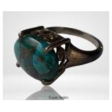 Sterling Silver & Turquoise Cabochon Ring