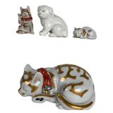 Japanese Kutani  Hirado Porcelain Animal Figurines
