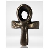Sterling Silver Ankh Cross Egyptian Revival Ring