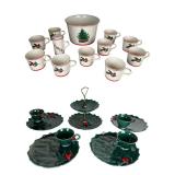 1960s Christmas Holiday Tableware- Lefton Holly B
