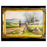 Peter Green - Rural Landscape Oil Painting