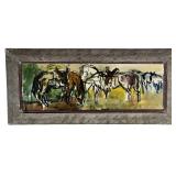 Francis Chapin Original Gouache Painting - Horses