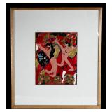 Outsider Art Naive Expressionist Figural Painting