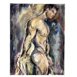 Oksana Grineva  Expressionist Erotic Nude Painting