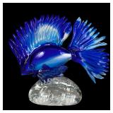 Large Murano Art Glass Hand Blown Fish Figurine