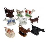 Collection of Vintage Cow Creamers
