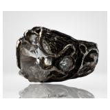 Sterling Silver Brutalist Fantasy Ring