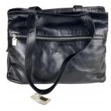 Desmo Firenze Black Italian Leather Shoulder Bag