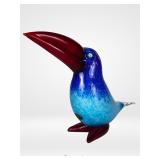 Franco Moretti Murano Art Glass Toucan Bird Sculp