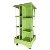Vintage Rotating Wooden Bookcase Tiered Shelf