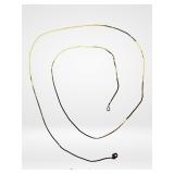 14K Gold Italian Herringbone Chain Necklace