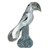Murano Art Glass Hand Blown Toucan Bird Sculpture