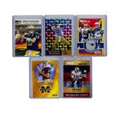 Tom Brady Rookie Football Cards - Lot of 5