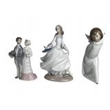 Collection of 3 Lladro Porcelain Figurines