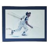 Hank Aaron Signed Lithograph by Coby Whitmore