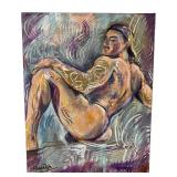 Oksana Grineva Erotic Nude Male Figure Painting
