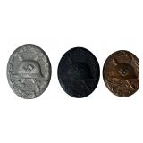 WWII German Wound Badge Lot of 3