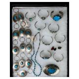 Assortment of Southwest Jewelry Necklaces Cuffs Be