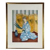 Gladys D. Armstrong Figural Orientalist Watercolor