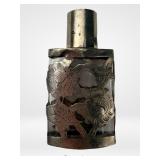 Vintage Sterling Silver Overlay Perfume Bottle