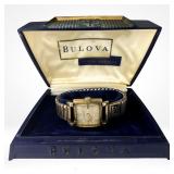Vintage Bulova Tank Watch in Original Case