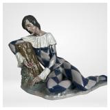 Lladro ï¿½Harlequin Recliningï¿½ Porcelain Figurine
